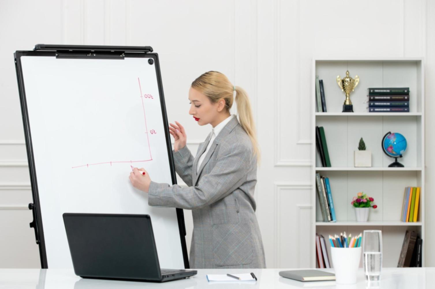 Financial analysis workspace with market research documentation