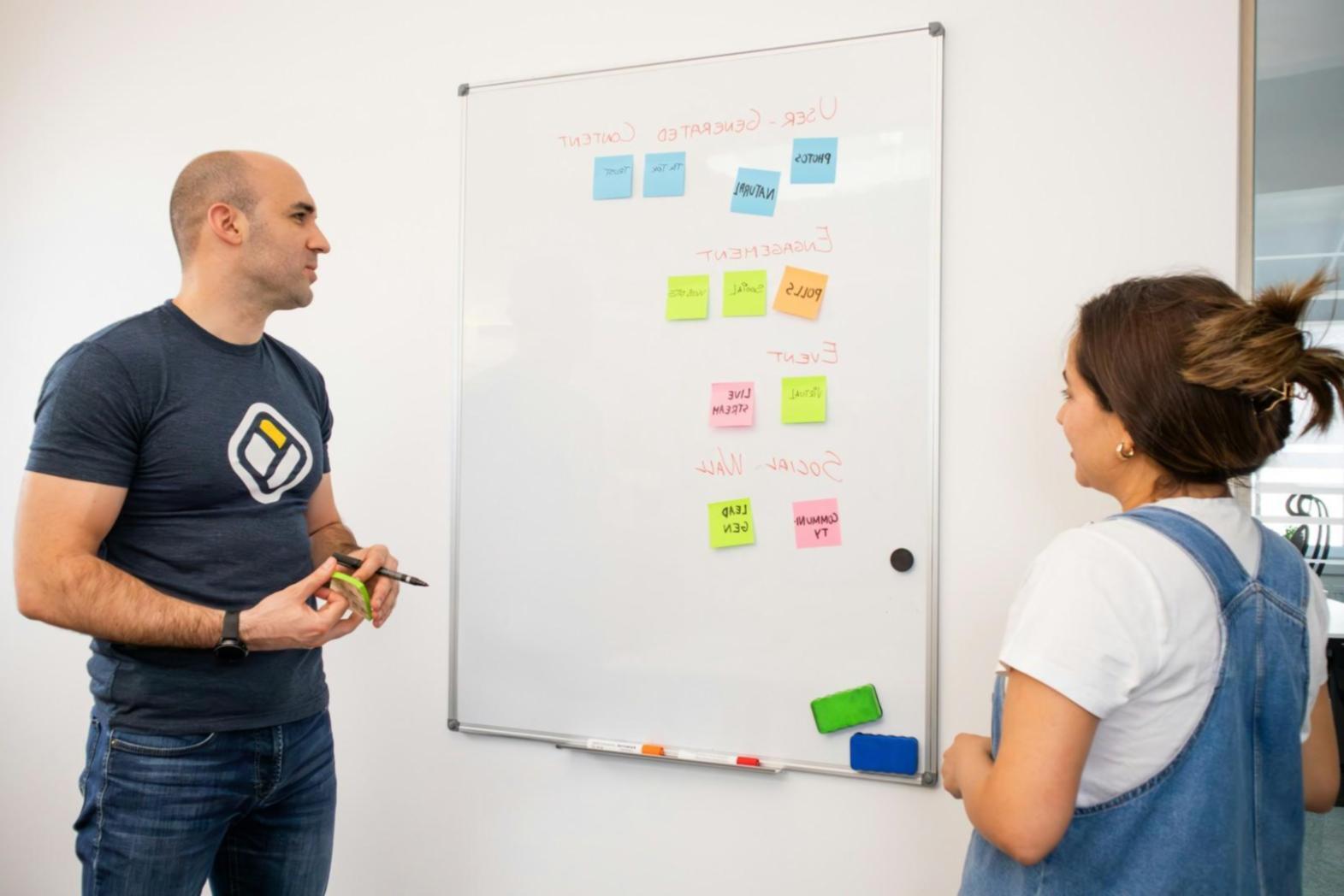 Collaborative financial planning session with market data visualization